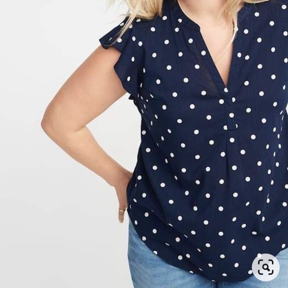 NWT Old Navy Polka Dot Blouse